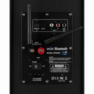 WF60PA 60W Class D Full Range 2.1 Plate Amplifier with Wi-Fi and Bluetooth 4.0 aptX