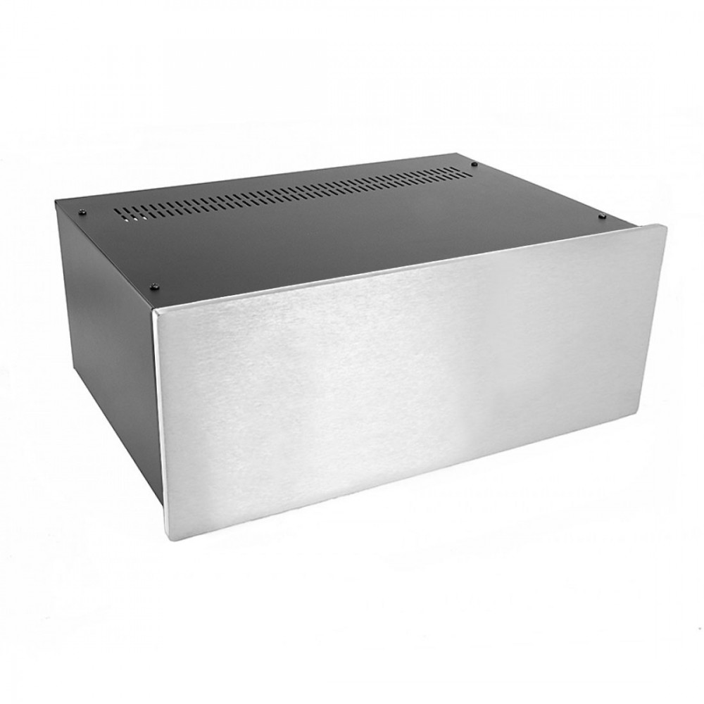 Modushop 4U chassis - 300mm deep with 10mm silver front panel