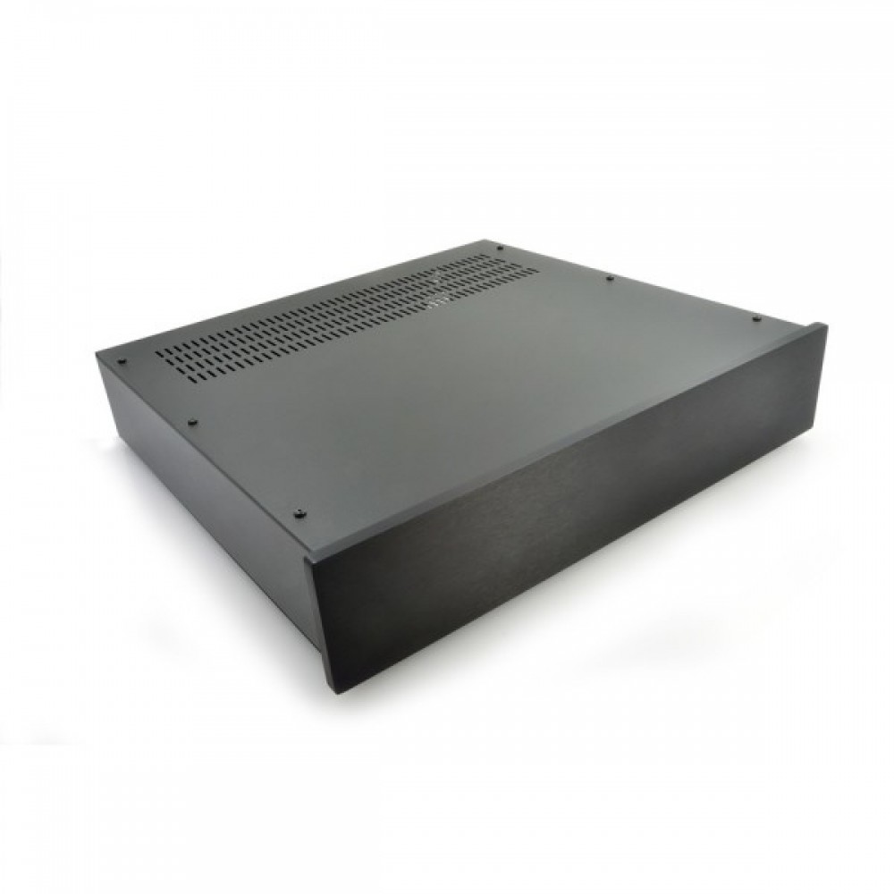 Modushop 2U chassis - 400mm deep with 10mm black front panel